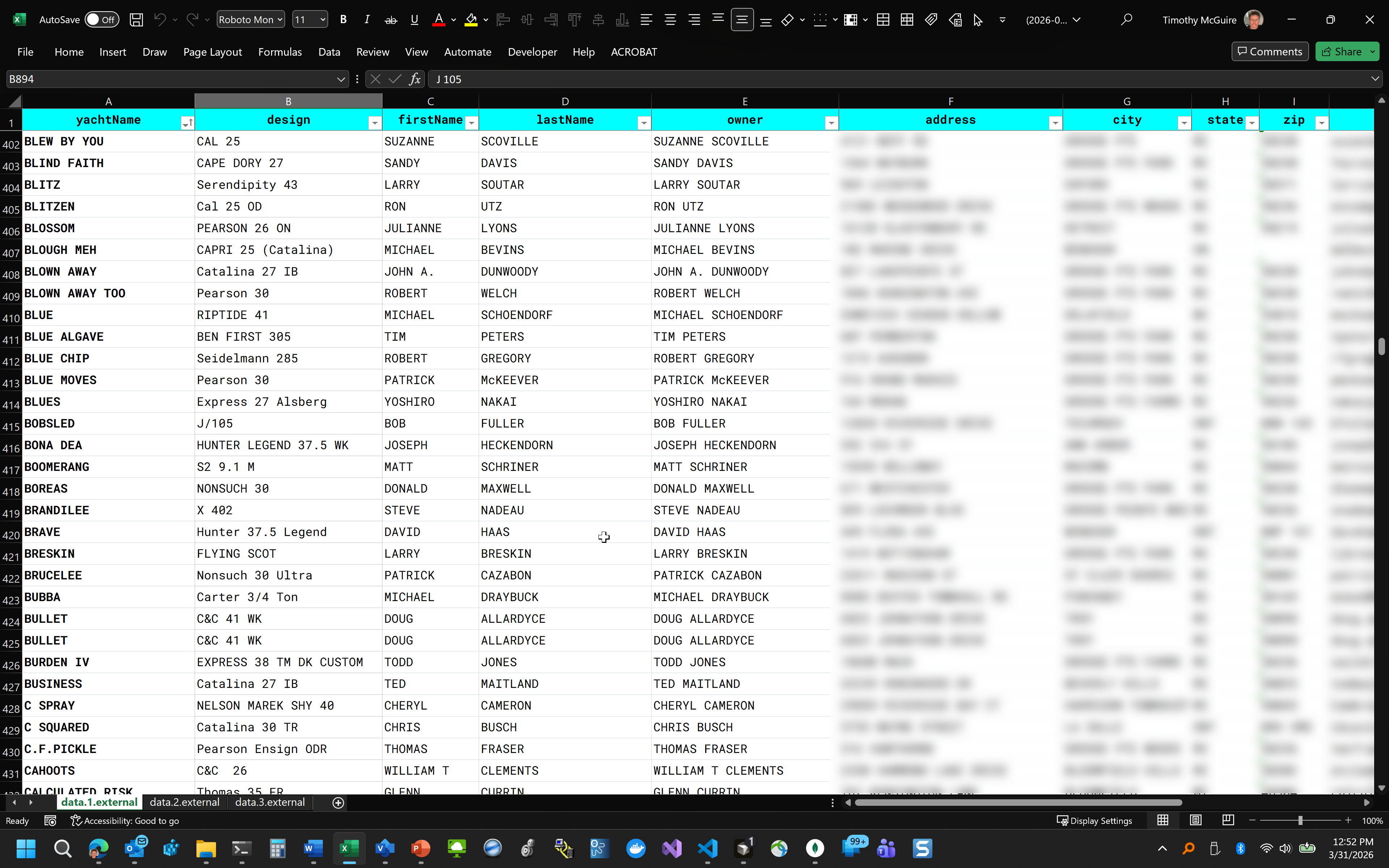 Onboarding Excel